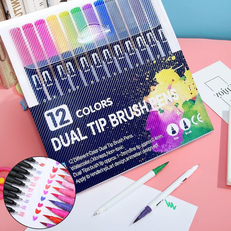 Double-sided watercolor pencil set